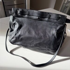 Rare Jerome Dreyfuss “Carlos” Black Leather Bag